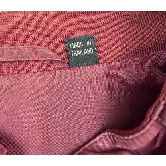 MEMBERS ONLY Men's Size 42 (M-L) Jacket Cafe Racer Bomber Vintage Maroon Retro - Picture 3 of 7